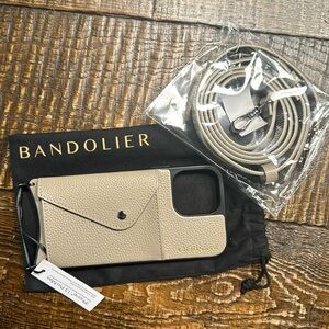 Bandolier - Hailey (Greige/silver) New IPhone 13 Pro Max